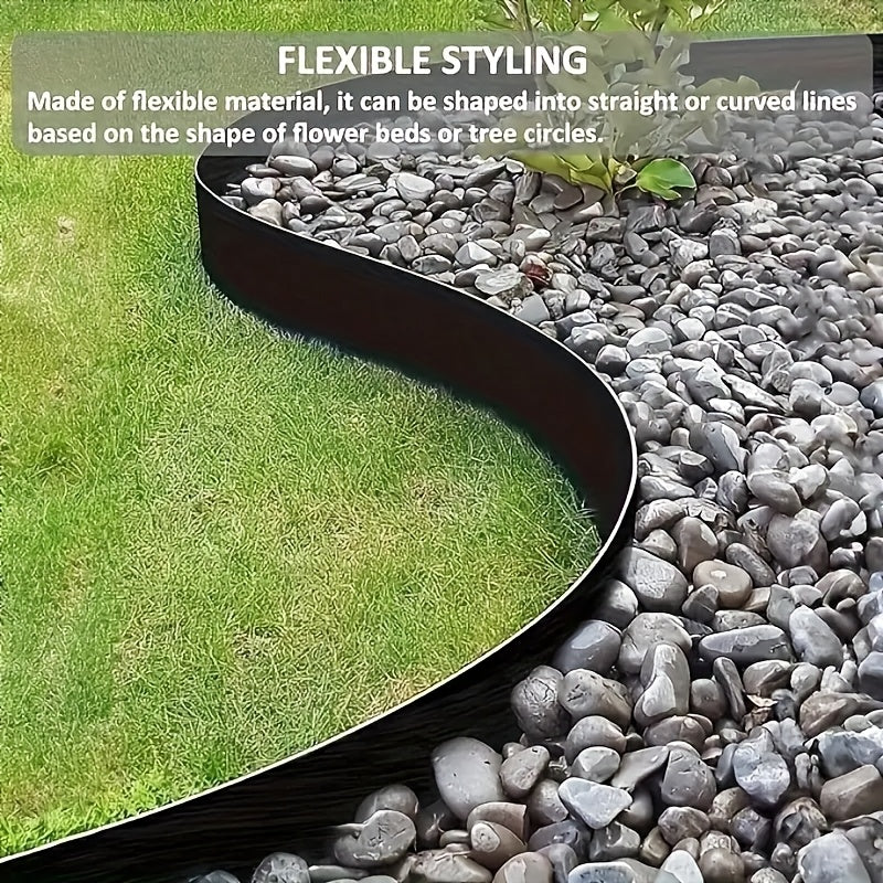 DIY PE Garden Border Fence Kit with 30/15 Strong Fixing Nails